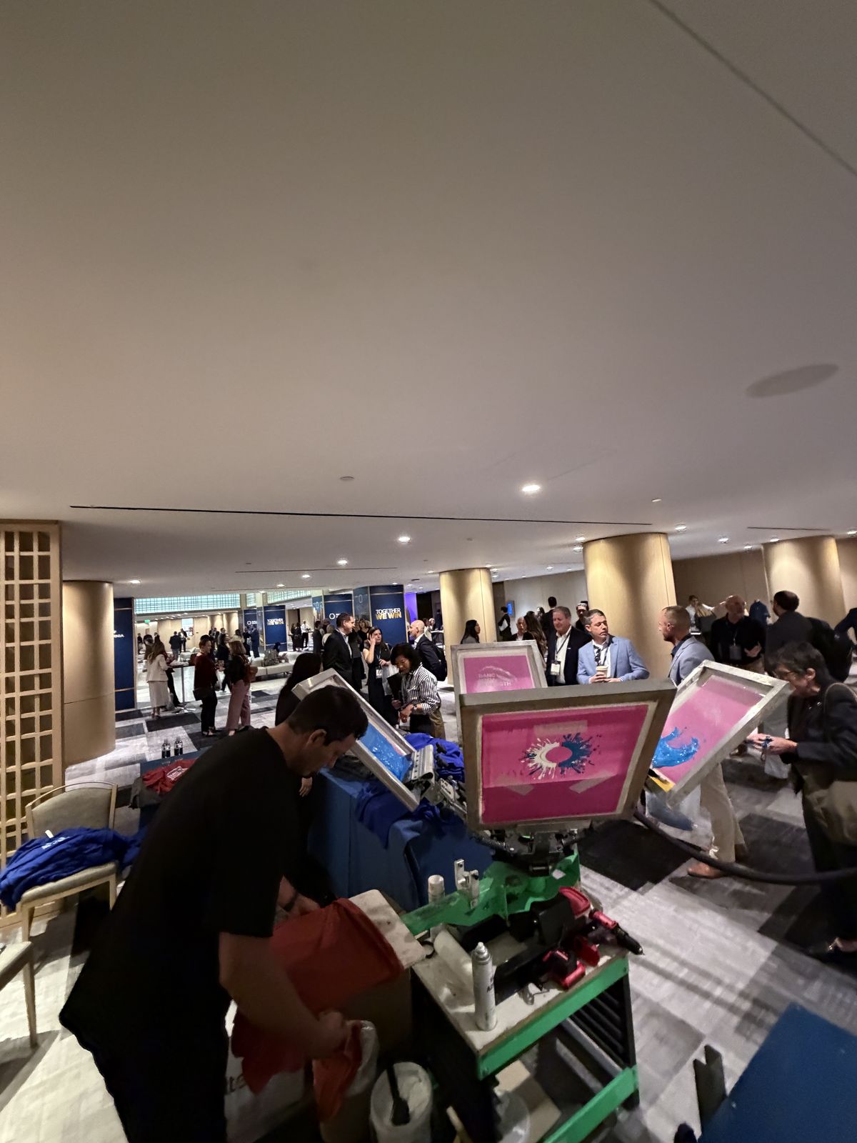 Merch Troop live event printing in Raleigh — made live, worn out the door